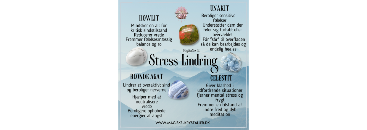 Krystaller til Stress Lindring - Stress Relief 