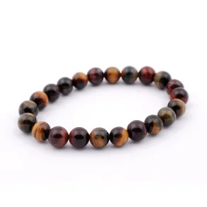 Sten og Krystal  Unisex / Herre Sten Armbånd - ca. 21 cm