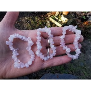 Sten og Krystal Børne Armbånd  - ca. 14 cm samt Vedhæng