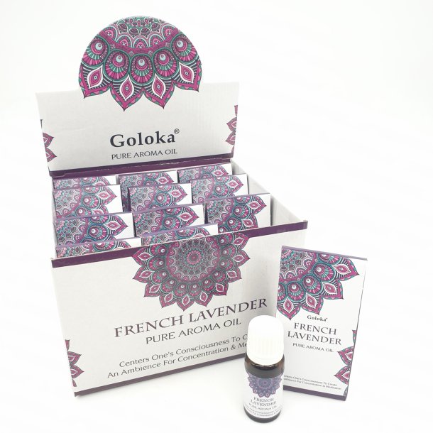 10 ml Goloka Pure Aromaolie - Duft Olie - Fransk Lavendel 