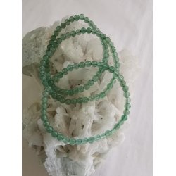 Smukt Grn Aventurin Sten Armbnd 4 mm rund 