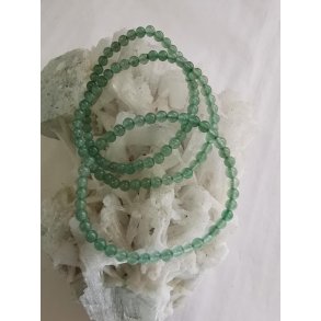 Smukt Grn Aventurin Sten Armbnd 4 mm rund 