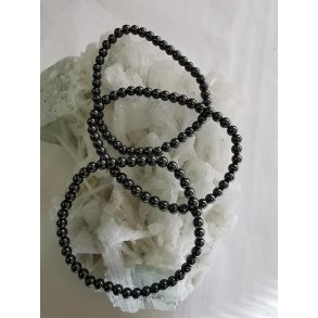 Smukt Hmatit Sten Armbnd 4mm rund