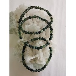 Mos Agat Sten Armbnd 4 mm rund 