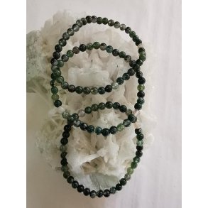 Mos Agat Sten Armbnd 4 mm rund 