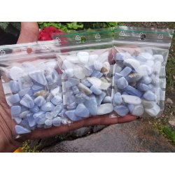 50g XS Mini Polerede Sten - Blonde Agat 