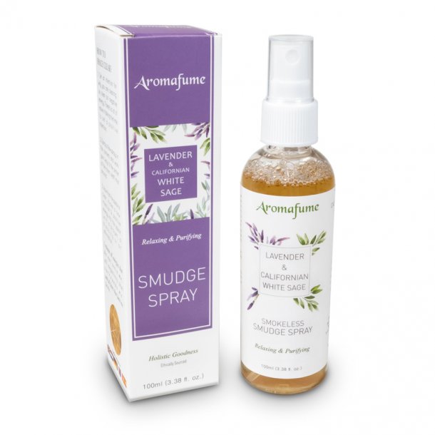 Aromafume Hvid Salvie &amp; Lavendel Smudge Spray - 100ml