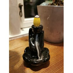 Flot Waterfall Backflow Rgelsesholder -  Hnd med Lotus