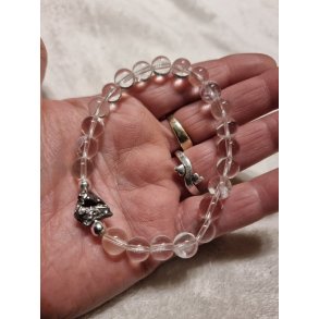 Eksklusivt Smukt Meteorit Campo de Cielo med Bjergkrystal Armbnd nr. 1