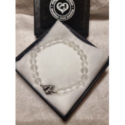 Eksklusivt Smukt Meteorit Campo de Cielo med Bjergkrystal Armbnd nr. 1