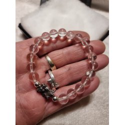 Eksklusivt Smukt Meteorit Campo de Cielo med Bjergkrystal Armbnd nr. 4