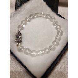 Eksklusivt Smukt Meteorit Campo de Cielo med Bjergkrystal Armbnd nr. 4