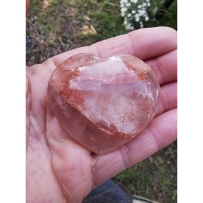 Smuk Hmatoid Kvarts Sten Hjerte nr. 2