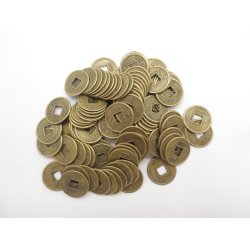  10 stk Kinesiske Lykkemnter - Str. 1,5cm