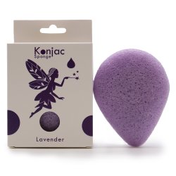 Konjac Svamp - Lavendel - Afslapning - kologiske og 100% biologisk nedbrydelige
