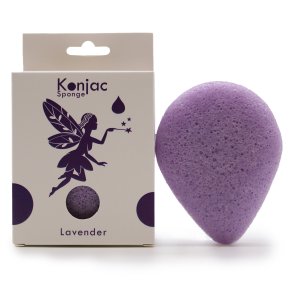 Konjac Svamp - Lavendel - Afslapning - kologiske og 100% biologisk nedbrydelige