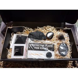 Lkkert Shungit Sten / Krystal St i Flot gaveske - Nr. 2