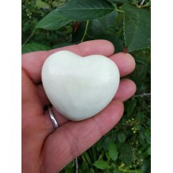 Lemon/Citron Chrysopras Sten Hjerte Nr. 6