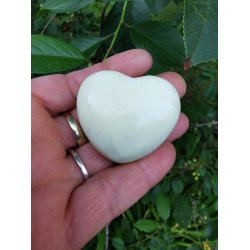 Lemon/Citron Chrysopras Sten Hjerte Nr. 6