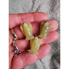 Lille Ny Jade Skyts Engel Vedhng