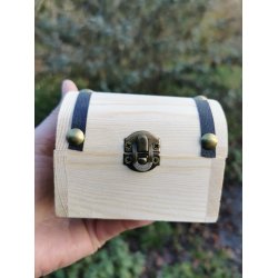 Smuk Lille Tr Skrin - Skattekiste Med 250g Indiske Lommesten Mix  