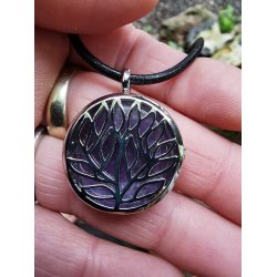 Smukt Livets Tr Smykke Vedhng Med Ametyst