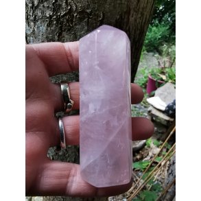 Smuk Facetteret Rosenkvarts Spids - Stav Nr. 20