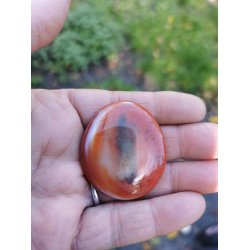 Smuk Karneol Flad Terapi Sten Nr. 34