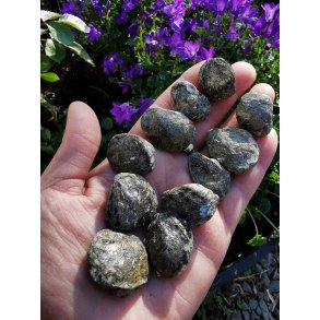 R� & Ubehandlet Biotit Linse fra Portugal - 2-3 cm