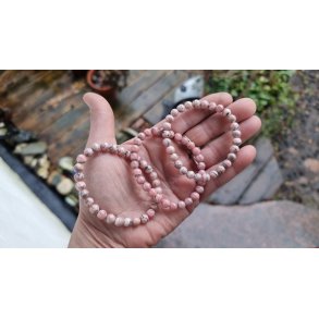 Smukt Rhodocrosit Sten Armbnd fra Argentina - 6mm rund