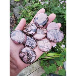 Smuk Rhodonit Flad Sten Fra Australien 