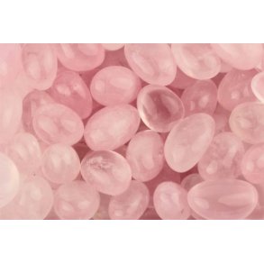 Rosenkvarts Lommesten- Flot Kvalitet