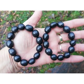 Chunky Shungit Sten Armbnd
