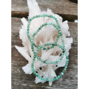 Smukt Smaragd Sten Armbnd - 3-4 mm Facet