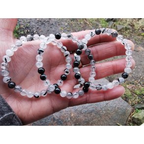 Smukt Turmalin Kvarts Armbnd 6 mm rund