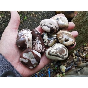 Cappuccino Jaspis Lommesten - XL - Rustik 