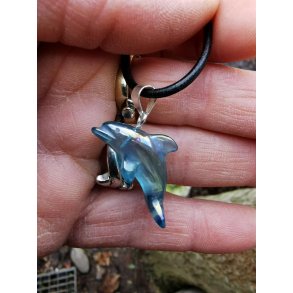 Yderst Smuk Aqua Aura Delfin Vedhng Nr. 1 - fra USA 