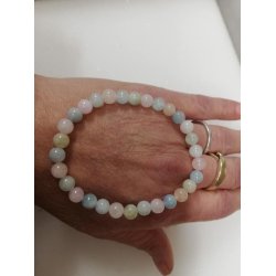 Smukt Beryl Sten Smykke Armbnd - 6mm