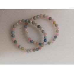 Smukt Beryl Sten Smykke Armbnd - 6mm