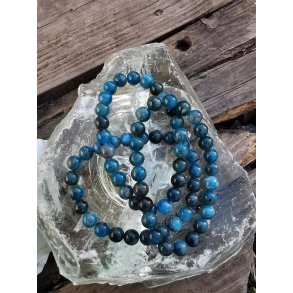 Bl Apatit Sten Armbnd - 8mm perler