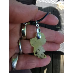 Sjlden & Speciel Gul Brucite - Bruchite Vedhng Nr. 24