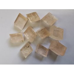 Lys Fersken Farvet Optisk Calcit /Calsit 