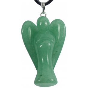 Grn Aventurin Skyts Engel Vedhng