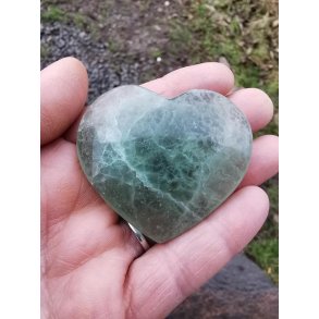 Grn Fluorit Sten Hjerte nr. 6