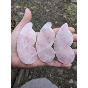 Gua Sha Half Wing - Rosenkvarts - Massagesten 