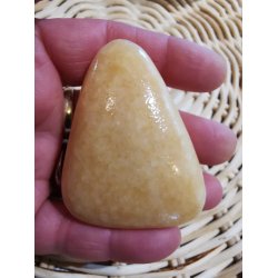 Smuk Gul Calcit Freeform - Flad