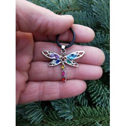 Guldsmed - Dragonfly Vedhng - Inkl. ldersnor