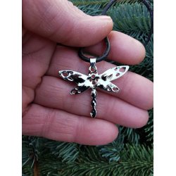 Guldsmed - Dragonfly Vedhng - Inkl. ldersnor