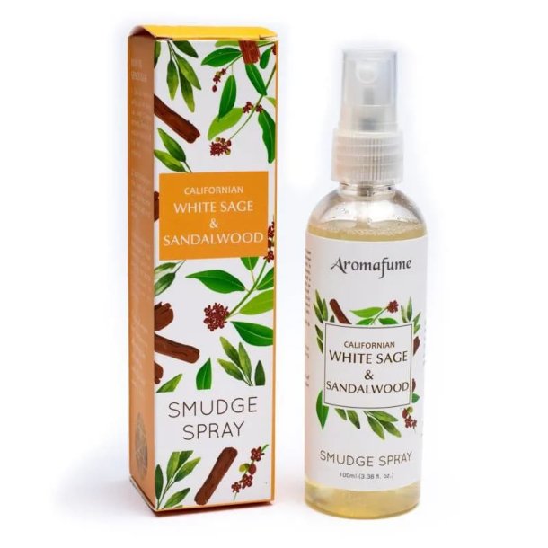 Aromafume Hvid Salvie &amp; Sandelwood Sandalwood -  Smudge Spray - 100ml