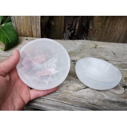 Hvid Selenit Skl - ca. 10 cm  - B kvalitet